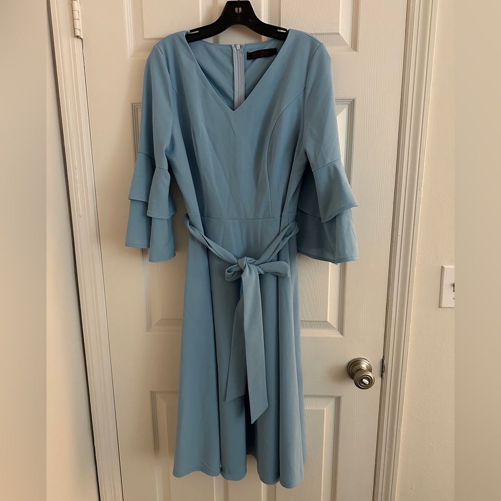 Elegant Blue Women's Dress
